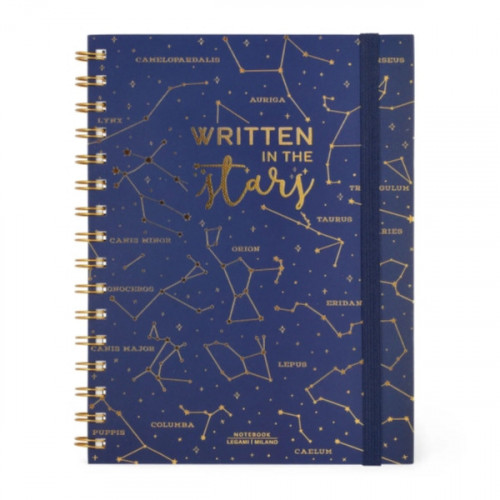 CAHIER A SPIRALE STARS LIGNE LARGE A5