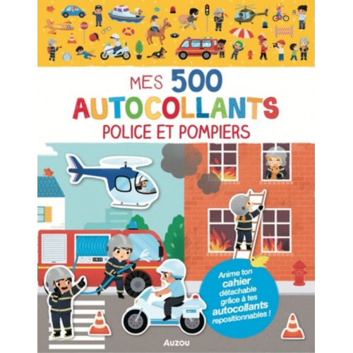 500 AUTOCOLLANTS - POLICE ET POMPIERS