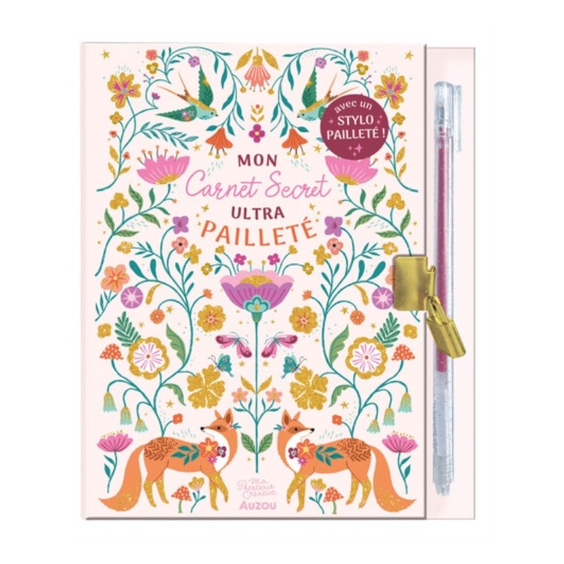 CARNET SECRET JOURNAL INTIME - MA PAPETERIE CREATIVE - MON CARNET SECRET ULTRAPAILLETE