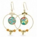LES PARISIENNES BOUCLES D OREILLES RITA ACIER CHIRURGICAL OR – YEYE