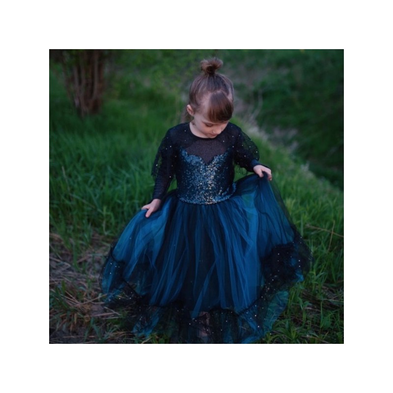 DEGUISEMENT LUNA LA SORCIERE DE MINUIT, ROBE ET COIFFE, 7 – 8 ANS