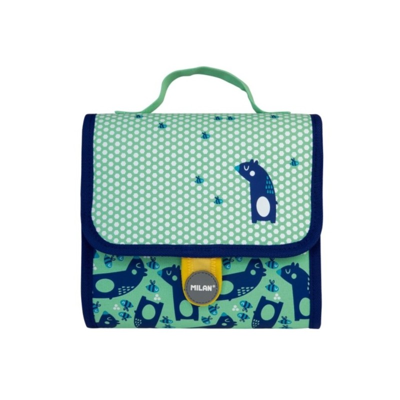 TROUSSE MULTIPENCILCASE NET ET LIT VERT AVEC 2 TROUSSES