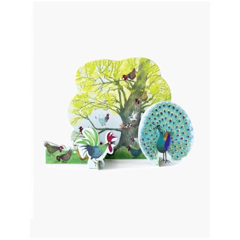 DECOR CHICKEN TREE - COQ ET PAON