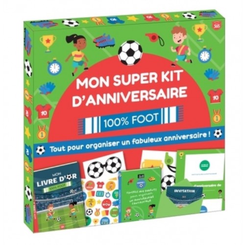 MON SUPER KIT D&#039;ANNIVERSAIRE 100% FOOT - TOUT POUR ORGANISER UN FABULEUX ANNIVERSAIRE !
