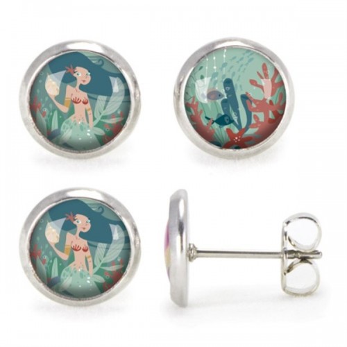 LES MINIS BOUCLES D OREILLES CLIPS - SIRENE OCEAN