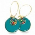 LES PARISIENNES BOUCLES D OREILLES NOMADES CREOLES ACIER CHIRURGICAL OR – WOODSTOCK