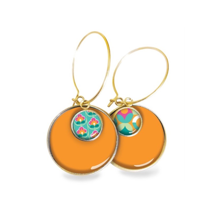 LES PARISIENNES BOUCLES D OREILLES NOMADES CREOLES ACIER CHIRURGICAL OR – YEYE