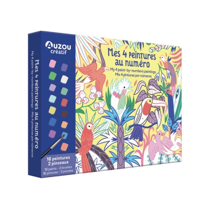 MON COFFRET D'ARTISTE - MES 4 PEINTURES AU NUMERO : MERVEILLEUSE NATURE