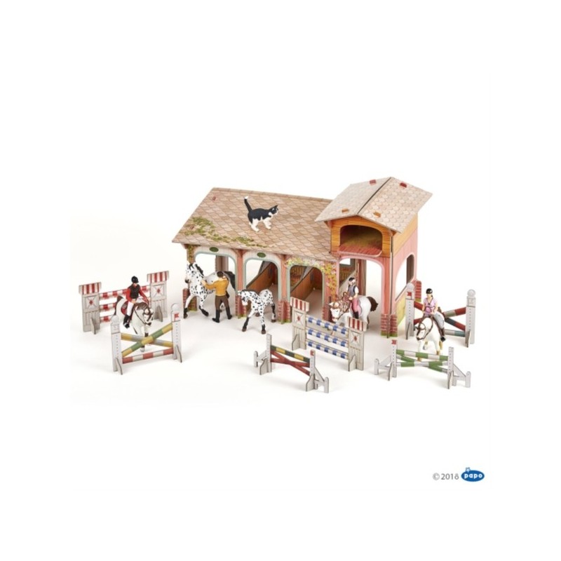 CHEVAL - LE PONEY CLUB CARTON + FIGURINES