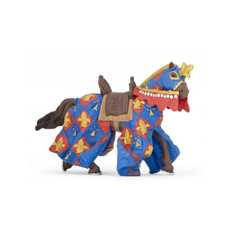 CHEVALIER - CHEVAL BLEU FLEUR DE LYS