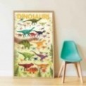 POSTER GEANT DISCOVERY DINOSAURES + 32 STICKERS