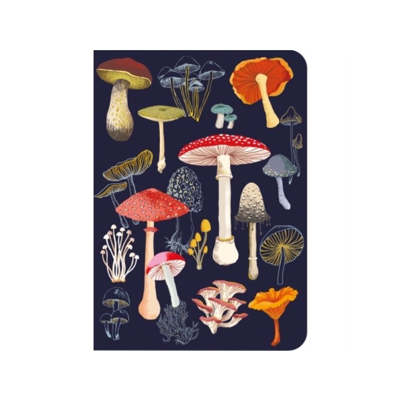 CARNET A6 COUVERTURE SOUPLE CHAMPIGNONS