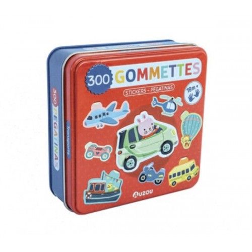 BOITE DE GOMMETTES METAL - LES TRANSPORTS