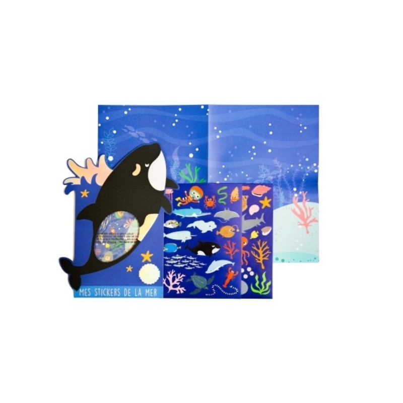 JEU STICKERS + POSTER LA MER