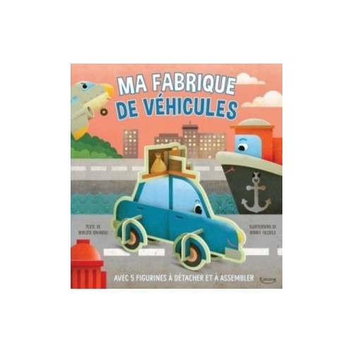 MA FABRIQUE DE VEHICULES - AVEC 5 FIGURINES A DETACHER ET A ASSEMBLER
