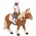 CHEVAL - PONEY SHETLAND AVEC SELLE