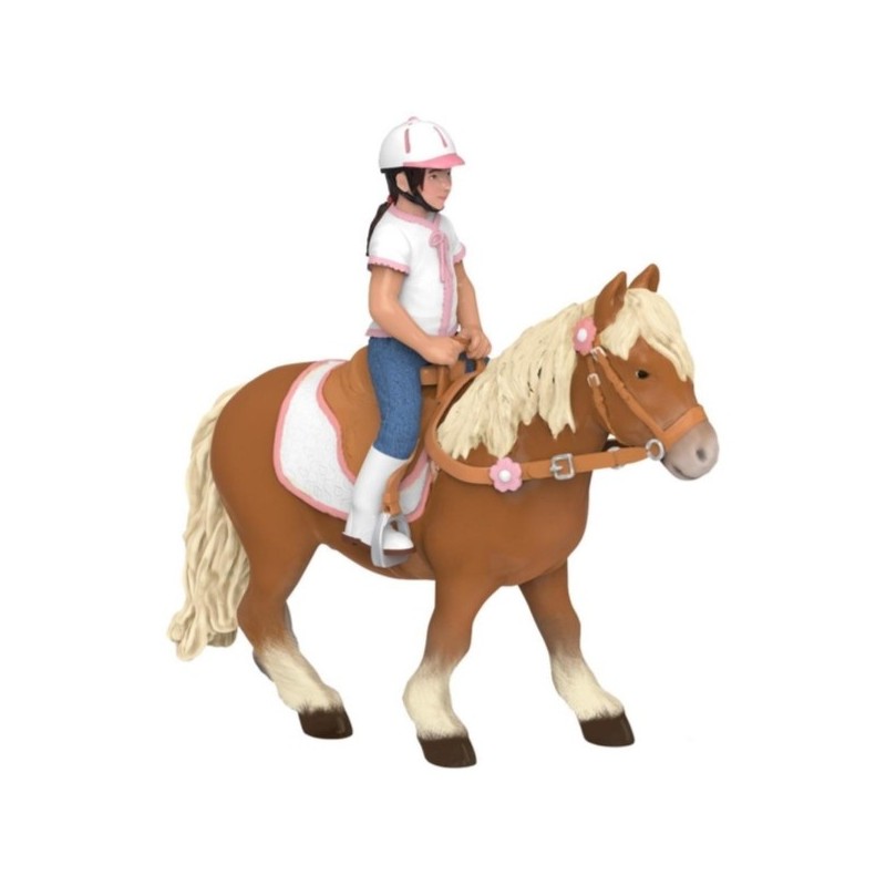 CHEVAL - PONEY SHETLAND AVEC SELLE