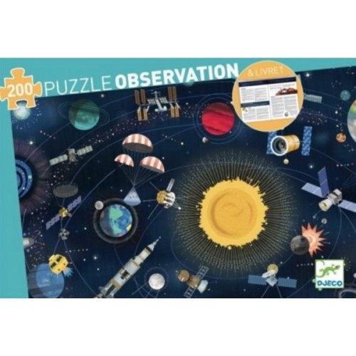 PUZZLE 200 PIECES OBSERVATION ESPACE + LIVRET