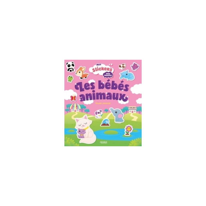 AUTOCOLLANTS LES BEBES ANIMAUX