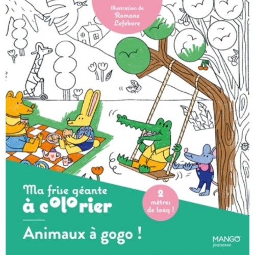 MA FRISE GEANTE A COLORIER ANIMAUX A GOGO ! - UN COLORIAGE DE 2 METRES POUR DECORER TA CHAMBRE