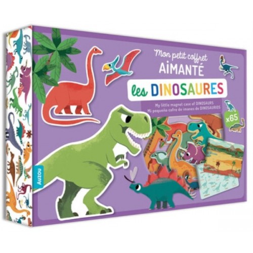 MON PETIT COFFRET AIMANTE - LES DINOSAURES