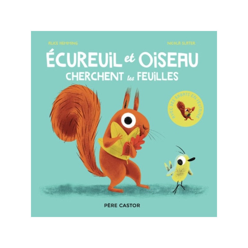 ECUREUIL ET OISEAU CHERCHENT LES FEUILLES
