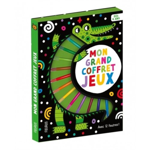 MON GRAND COFFRET JEUX (+ 12 FEUTRES)