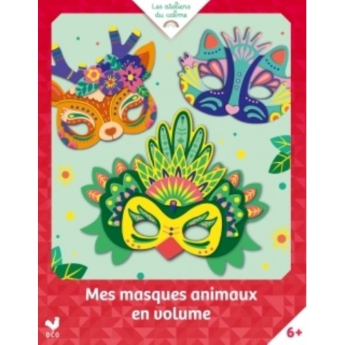 MES MASQUES ANIMAUX EN VOLUME - POCHETTE AVEC ACCESSOIRES