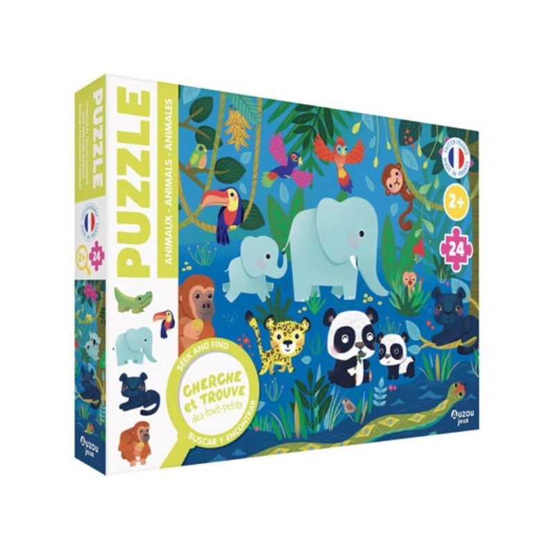 PUZZLE CHERCHE ET TROUVE DES TOUT-PETITS - LES ANIMAUX