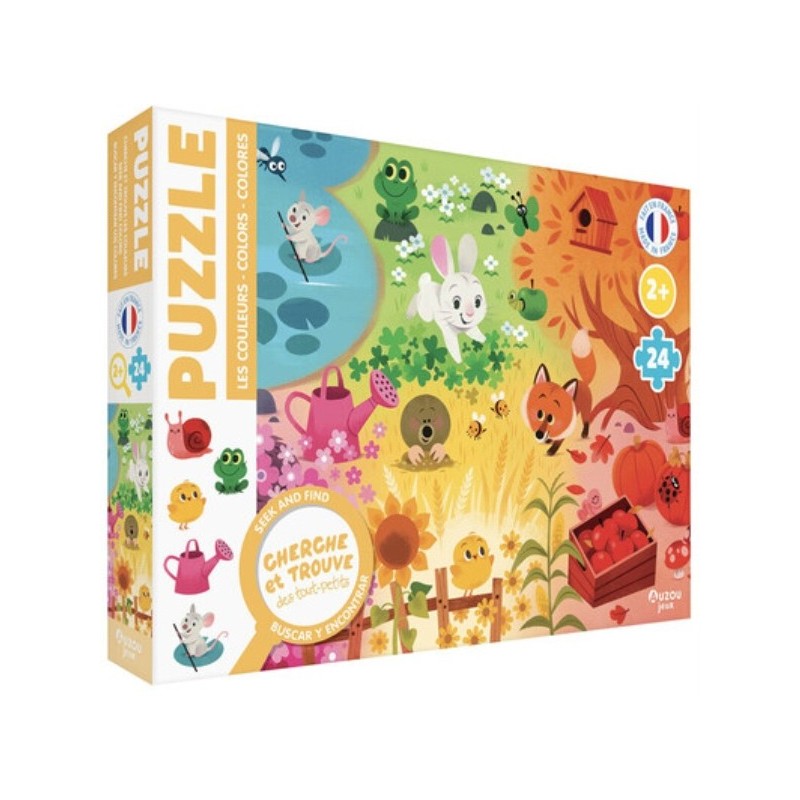 PUZZLE CHERCHE ET TROUVE DES TOUT-PETITS - LES COULEURS