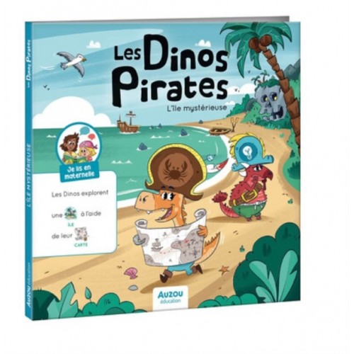 JE LIS EN MATERNELLE - LES DINOS PIRATES ET L&#039;ILE MYSTERIEUSE
