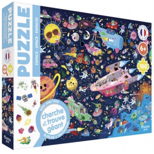 PUZZLE 100 PIECES - CHERCHE ET TROUVE - DANS L&#039;ESPACE