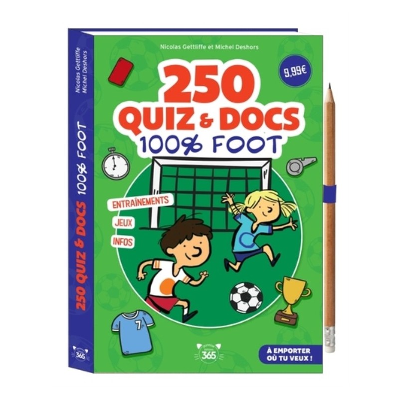 250 QUIZ ET DOCS 100% FOOT - CRAYON OFFERT
