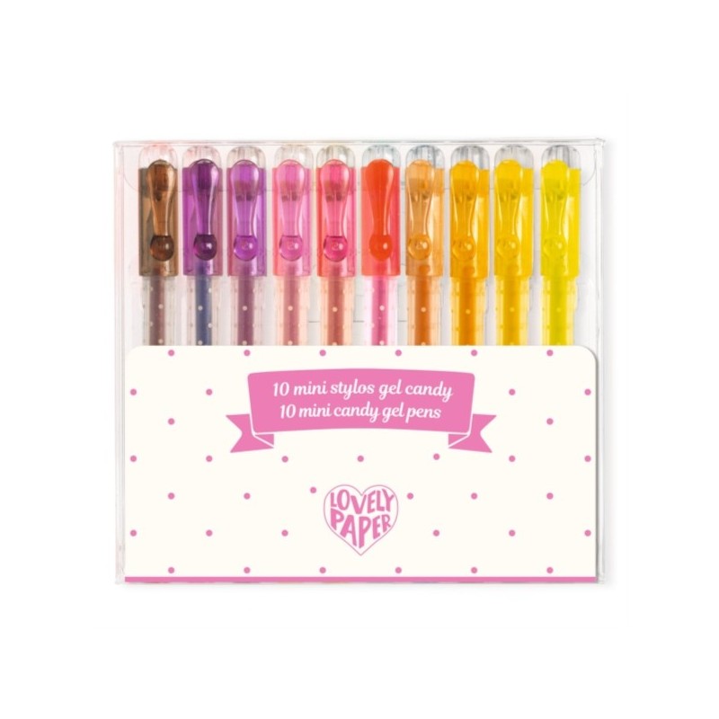 CRAYONS STYLOS MINI STYLOS GEL CANDY * 10