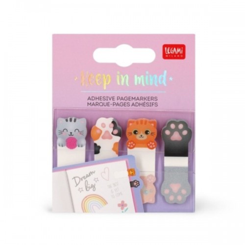 MARQUE-PAGES ADHESIFS - KEEP IN MIND - KITTY CHAT