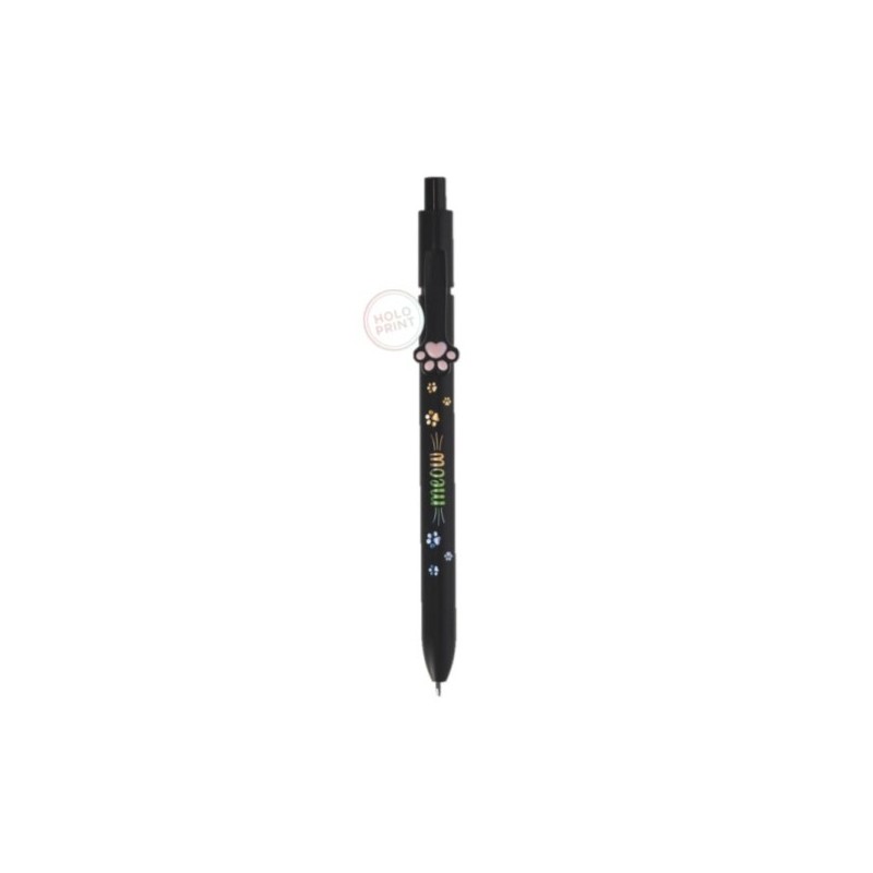 STYLO A BILLE NOIR MEOW - KITTY