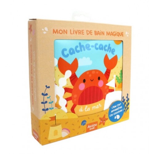 MES AMIS DU BAIN - CACHE-CACHE A LA MER - MON LIVRE DE BAIN MAGIQUE