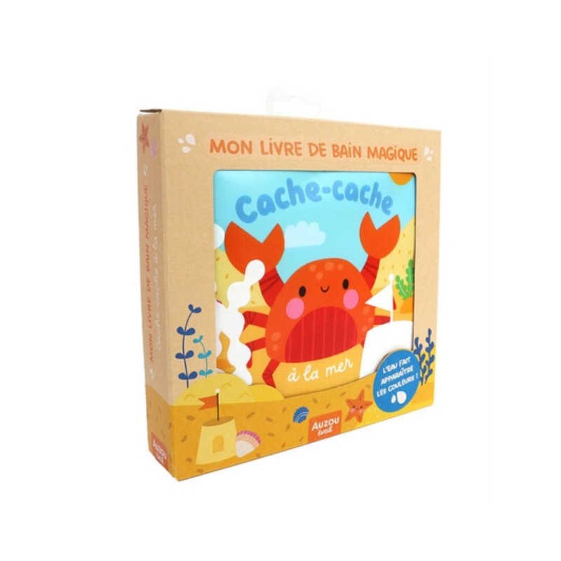 MES AMIS DU BAIN - CACHE-CACHE A LA MER - MON LIVRE DE BAIN MAGIQUE