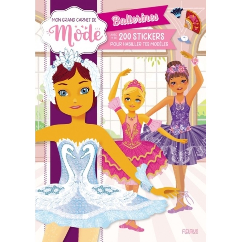 CARNET DE MODE - AUTOCOLLANTS - BALLERINES