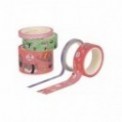 SET DE 5 RUBANS ADHESIFS EN PAPIER - TAPE BY TAPE KITTY