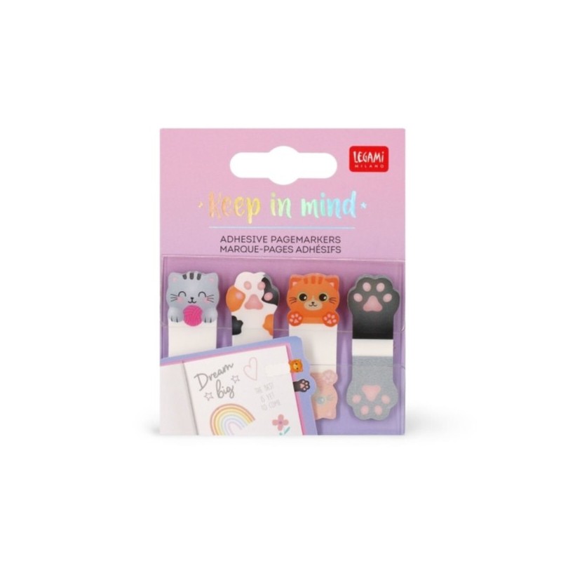 MARQUE-PAGES ADHESIFS - KEEP IN MIND - KITTY CHAT