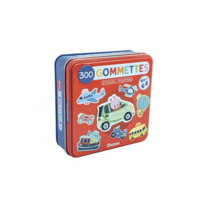 BOITE DE GOMMETTES METAL - LES TRANSPORTS