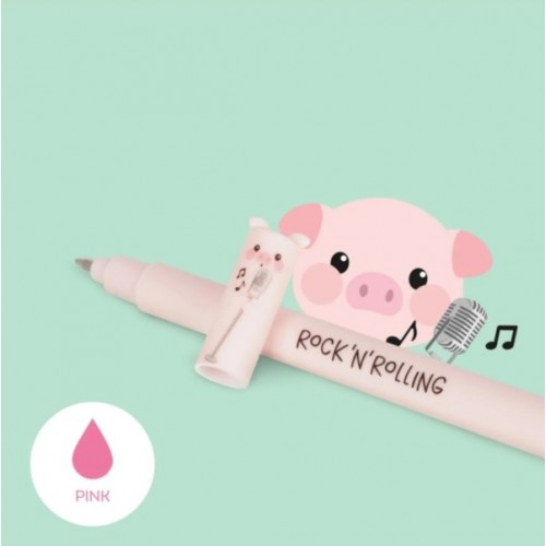 STYLO A ENCRE GEL EFFACABLE COCHON MICRO