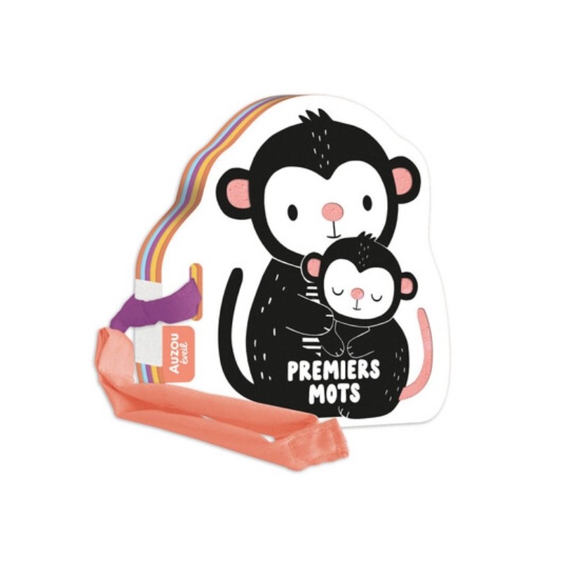 MON PREMIER LIVRE POUSSETTE EN NOIR ET BLANC - PREMIERS MOTS