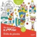 MA FRISE GEANTE A COLORIER DROLE DE PLANETE - UN COLORIAGE DE 2 METRES POUR DECORER TA CHAMBRE